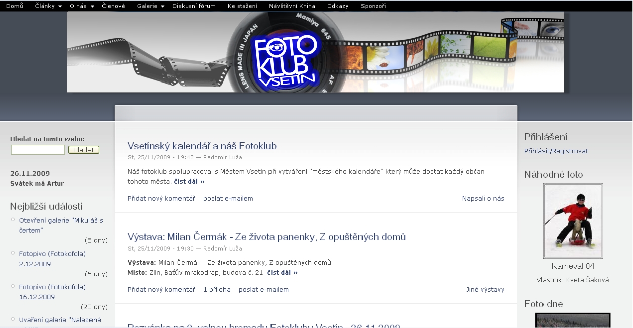 Hlavička fotoklubu 2