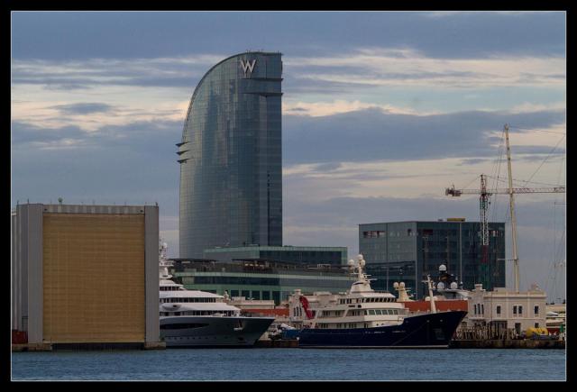 Barcelona, přístav.