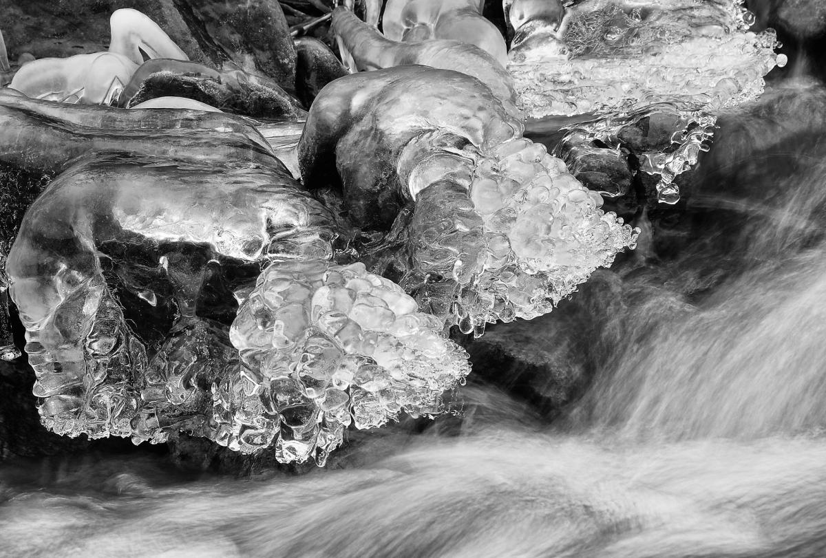 Ice and water
